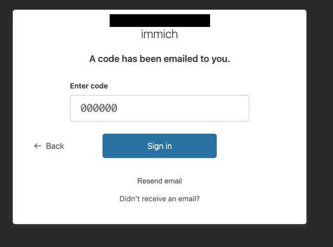 パスコード入力画面